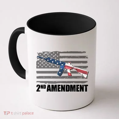2nd Amendment Distressed American Flag Coffee Mug