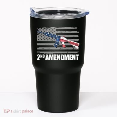 2nd Amendment Distressed American Flag Tumbler