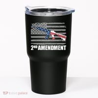 2nd Amendment Distressed American Flag Tumbler thumb 0