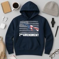 2nd Amendment Distressed American Flag Hoodie thumb 3