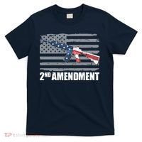 2nd Amendment Distressed American Flag T-Shirt thumb 0