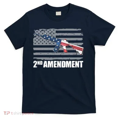 2nd Amendment Distressed American Flag T-Shirt