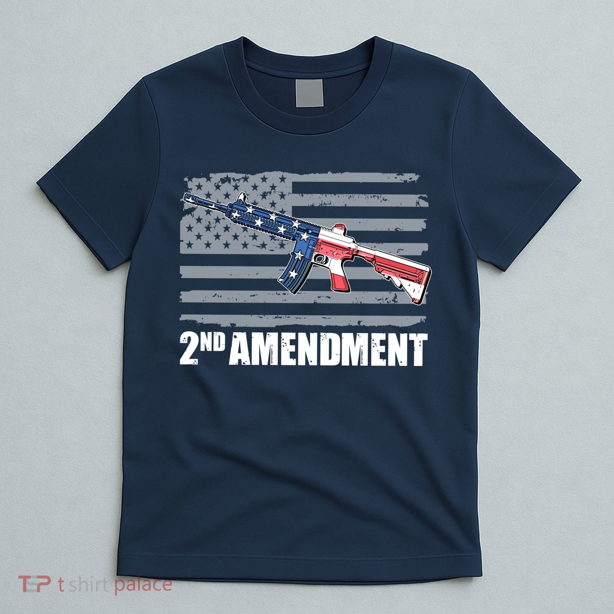 2nd Amendment Distressed American Flag T-Shirt