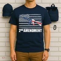 2nd Amendment Distressed American Flag T-Shirt thumb 6