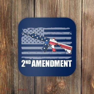 2nd Amendment Distressed American Flag Coaster