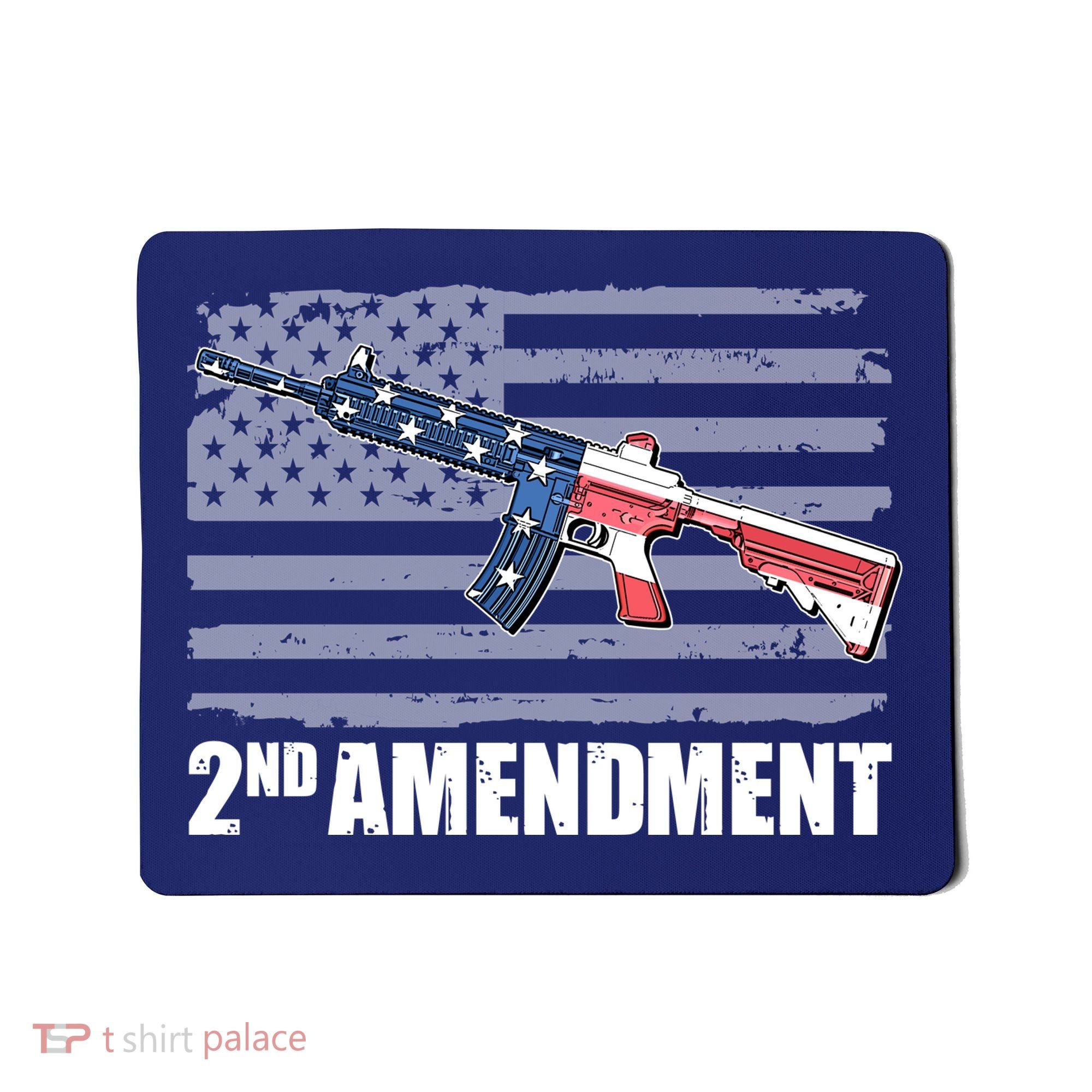 2nd Amendment Distressed American Flag Mousepad