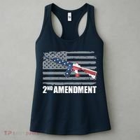 2nd Amendment Distressed American Flag Women's Tank Top thumb 3