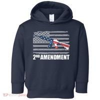 2nd Amendment Distressed American Flag Toddler Hoodie thumb 0