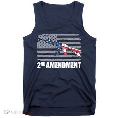 2nd Amendment Distressed American Flag Tank Top