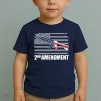 2nd Amendment Distressed American Flag Toddler T-Shirt thumb 2