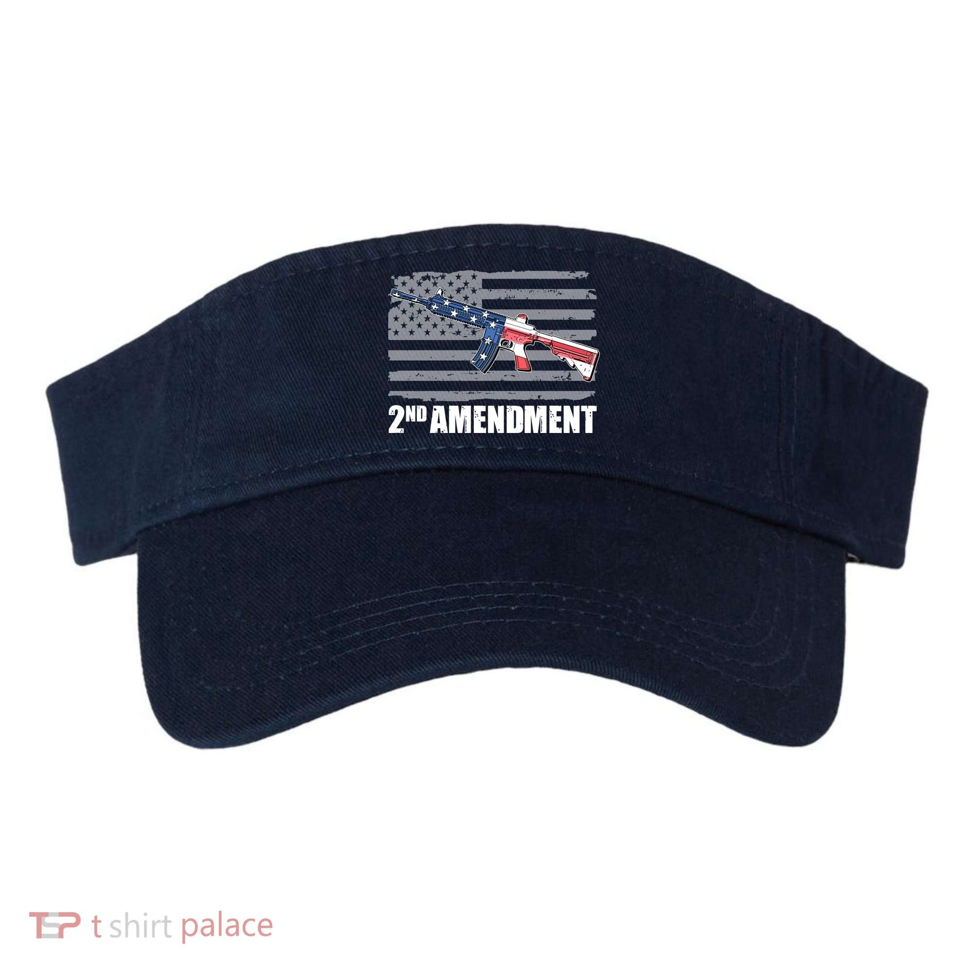2nd Amendment Distressed American Flag Visor