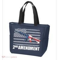 2nd Amendment Distressed American Flag Tote Bag thumb 3
