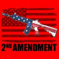 2nd Amendment Distressed American Flag Santa Hat thumb 1