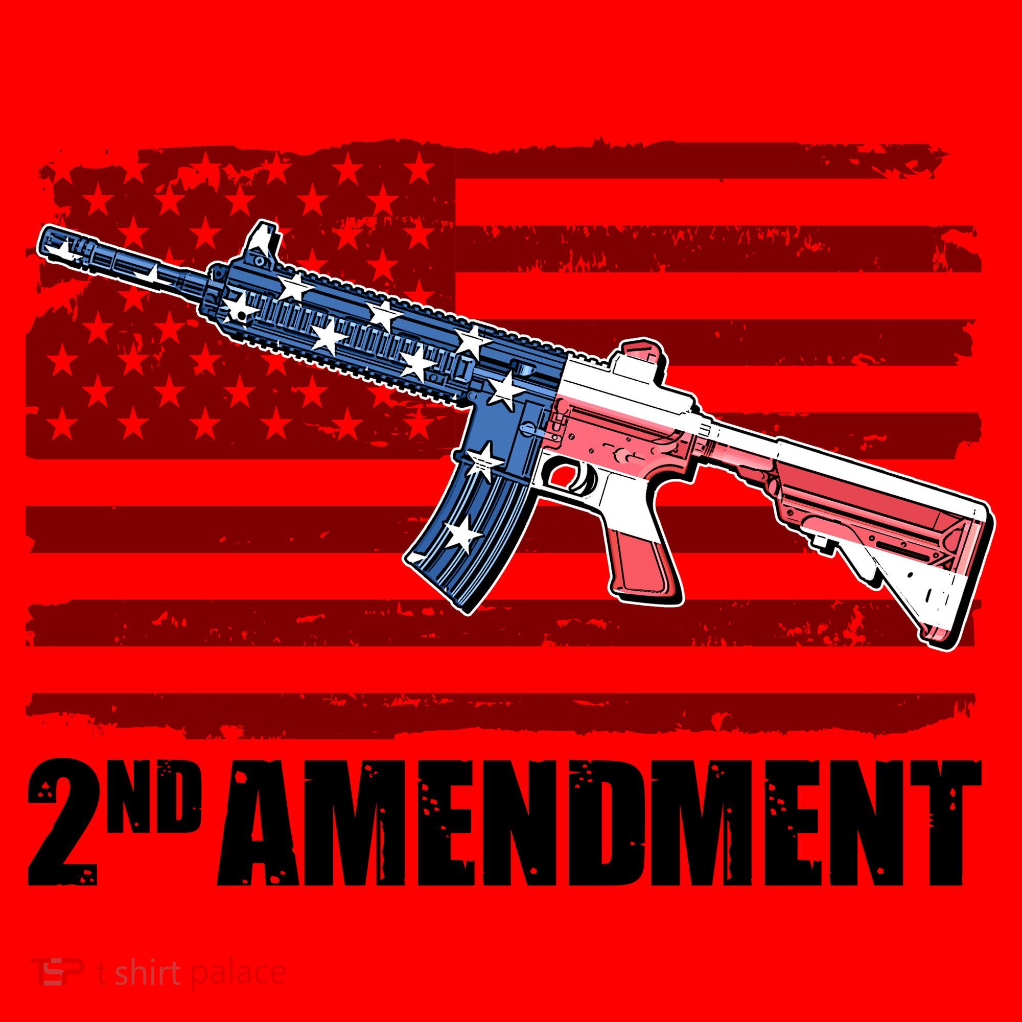 2nd Amendment Distressed American Flag Santa Hat