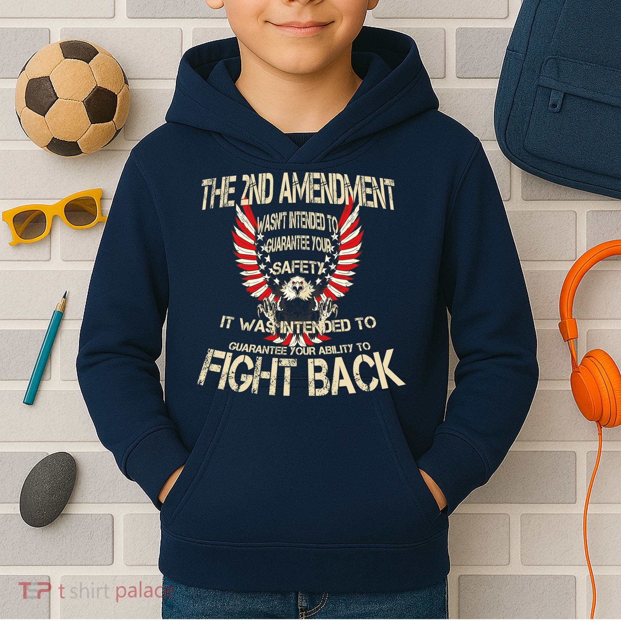 2nd Amendment Fight Back Kids Hoodie