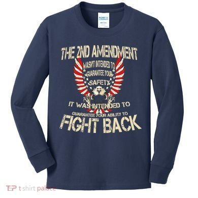 2nd Amendment Fight Back Kids Long Sleeve Shirt