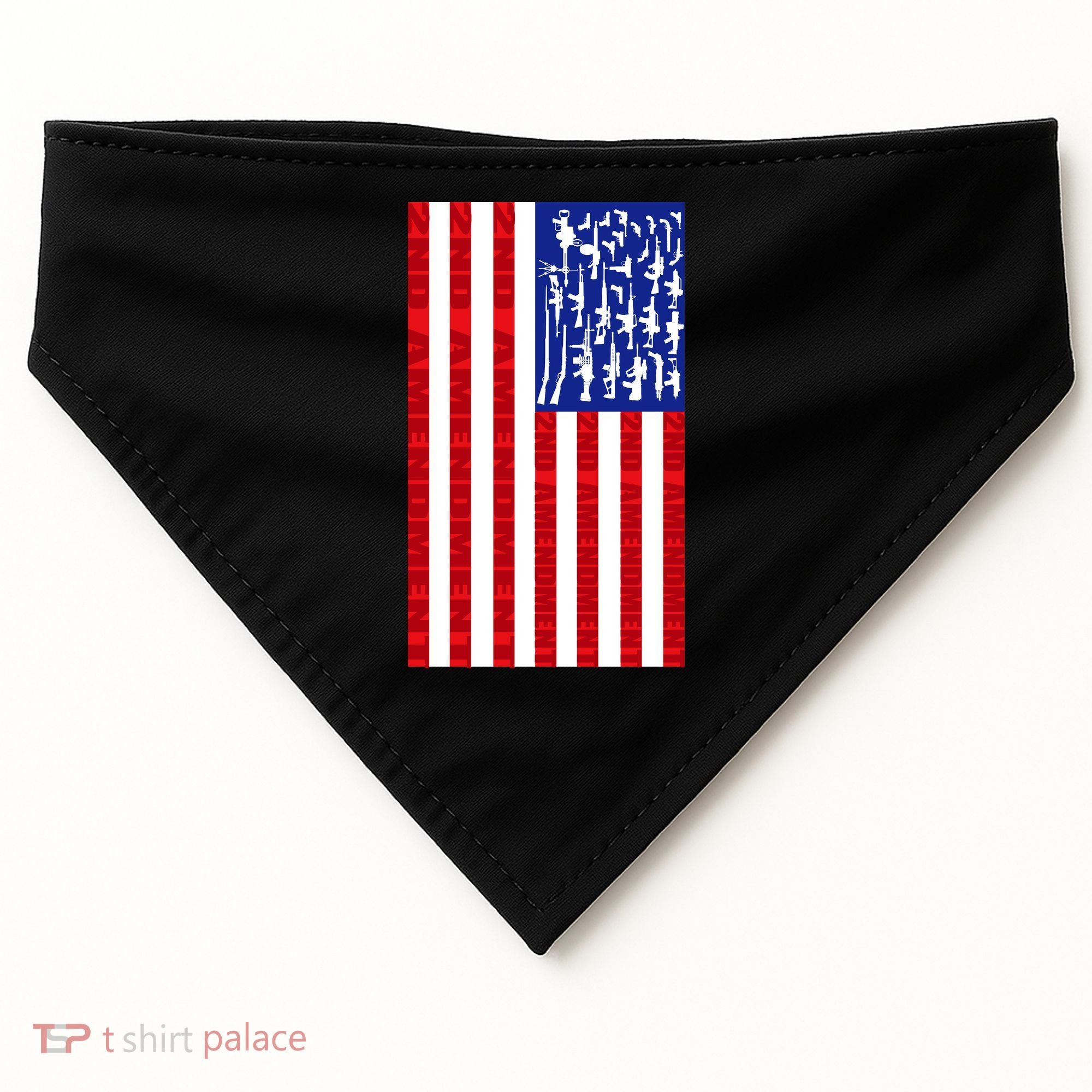 2nd Amendment Flag USA-Made Doggie Bandana