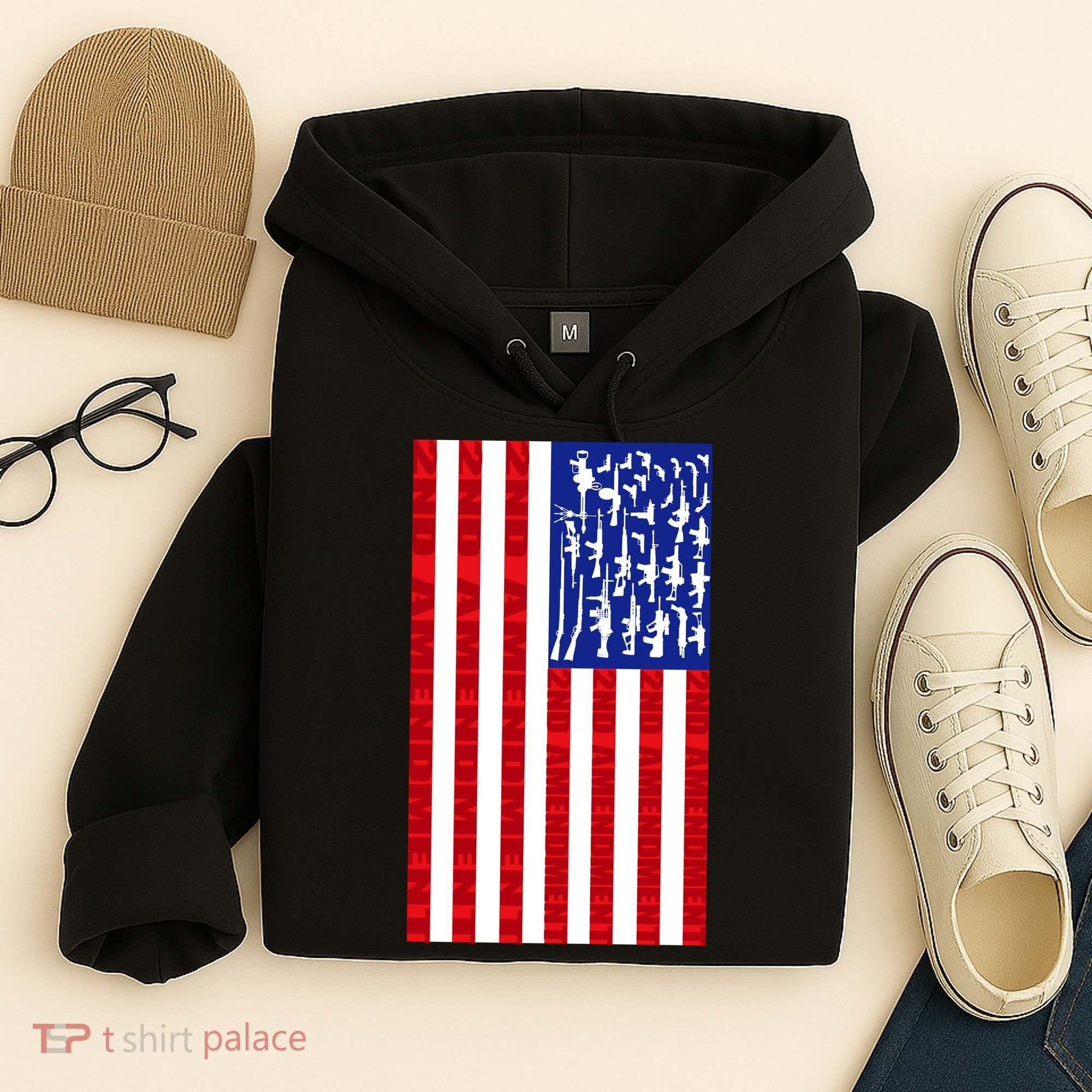 2nd Amendment Flag Hoodie