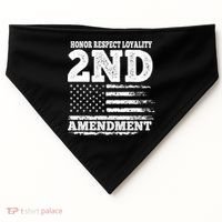 2nd Amendment Honor Respect USA-Made Doggie Bandana thumb 0