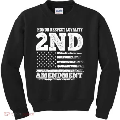 2nd Amendment Honor Respect Kids Sweatshirt