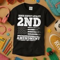 2nd Amendment Honor Respect Kids T-Shirt thumb 3