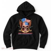 2nd Amendment USA Patriotic Skull Hoodie thumb 0
