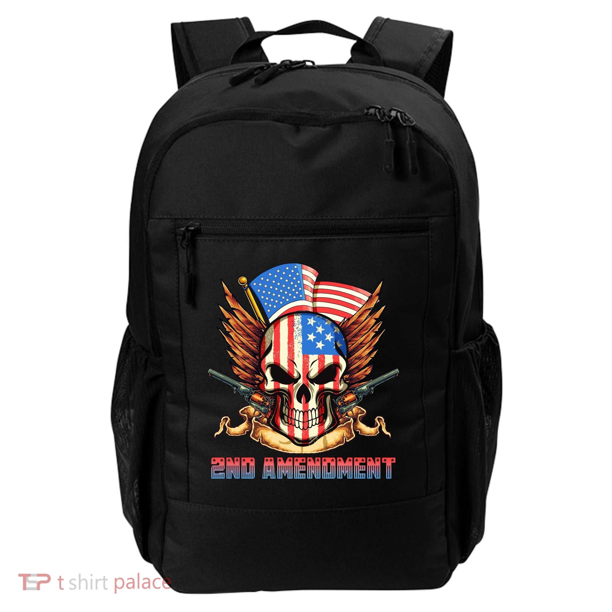 2nd Amendment USA Patriotic Skull Backpack