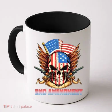 2nd Amendment USA Patriotic Skull Coffee Mug