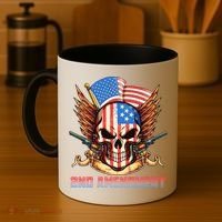 2nd Amendment USA Patriotic Skull Coffee Mug thumb 4