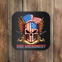 2nd Amendment USA Patriotic Skull Coaster thumb 0
