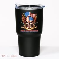 2nd Amendment USA Patriotic Skull Tumbler thumb 0