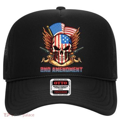 2nd Amendment USA Patriotic Skull Hat