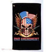 2nd Amendment USA Patriotic Skull Golf Towel thumb 0