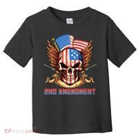 2nd Amendment USA Patriotic Skull Toddler T-Shirt thumb 0