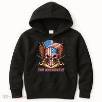 2nd Amendment USA Patriotic Skull Kids Hoodie thumb 0