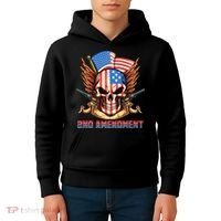 2nd Amendment USA Patriotic Skull Kids Hoodie thumb 4