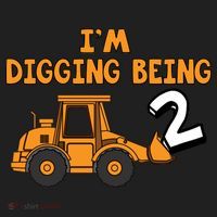 2nd Birthday I'm Digging Being Two Women's Sweatshirt thumb 2