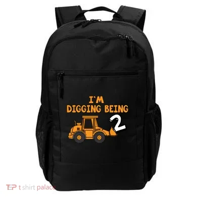 2nd Birthday I'm Digging Being Two Backpack