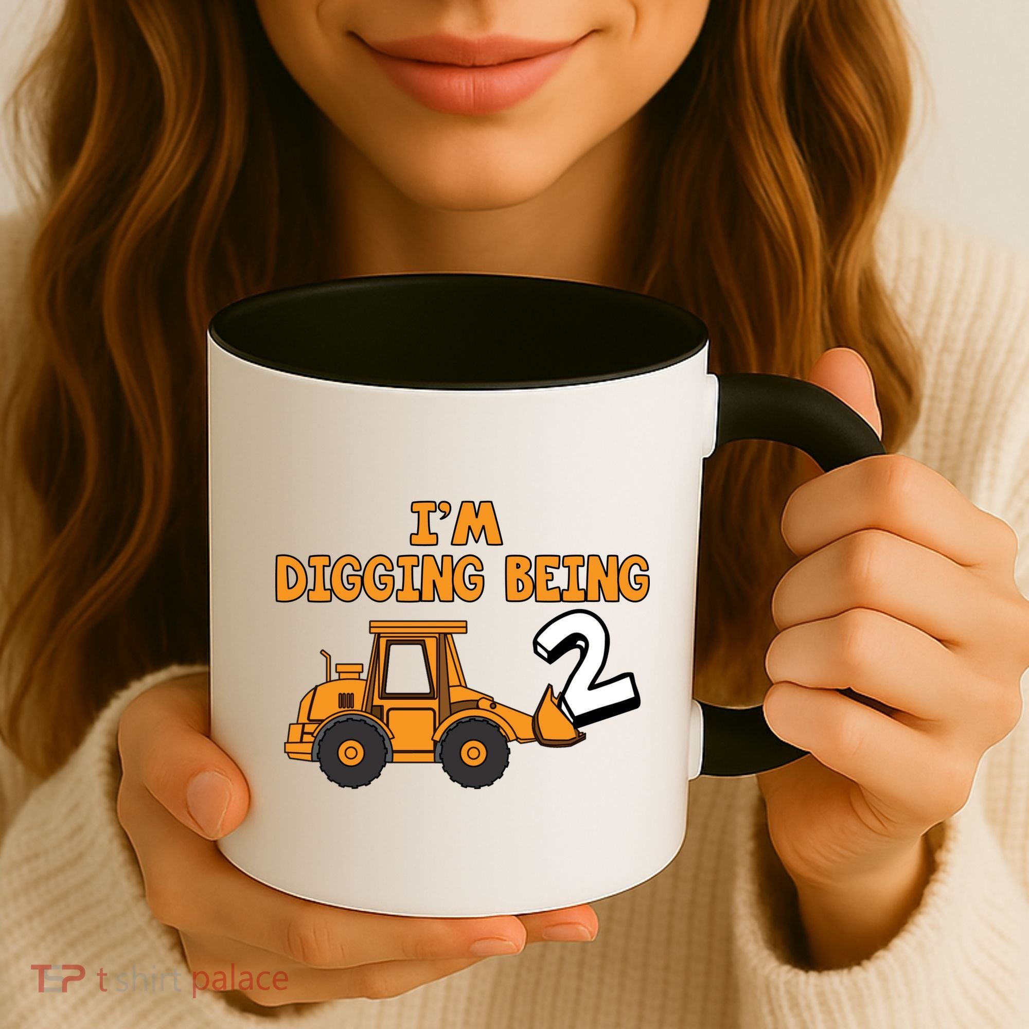 2nd Birthday I'm Digging Being Two Coffee Mug
