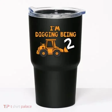 2nd Birthday I'm Digging Being Two Tumbler