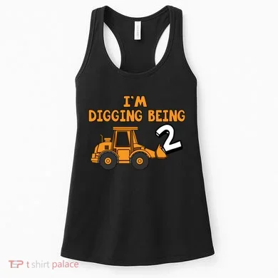 2nd Birthday I'm Digging Being Two Women's Tank Top