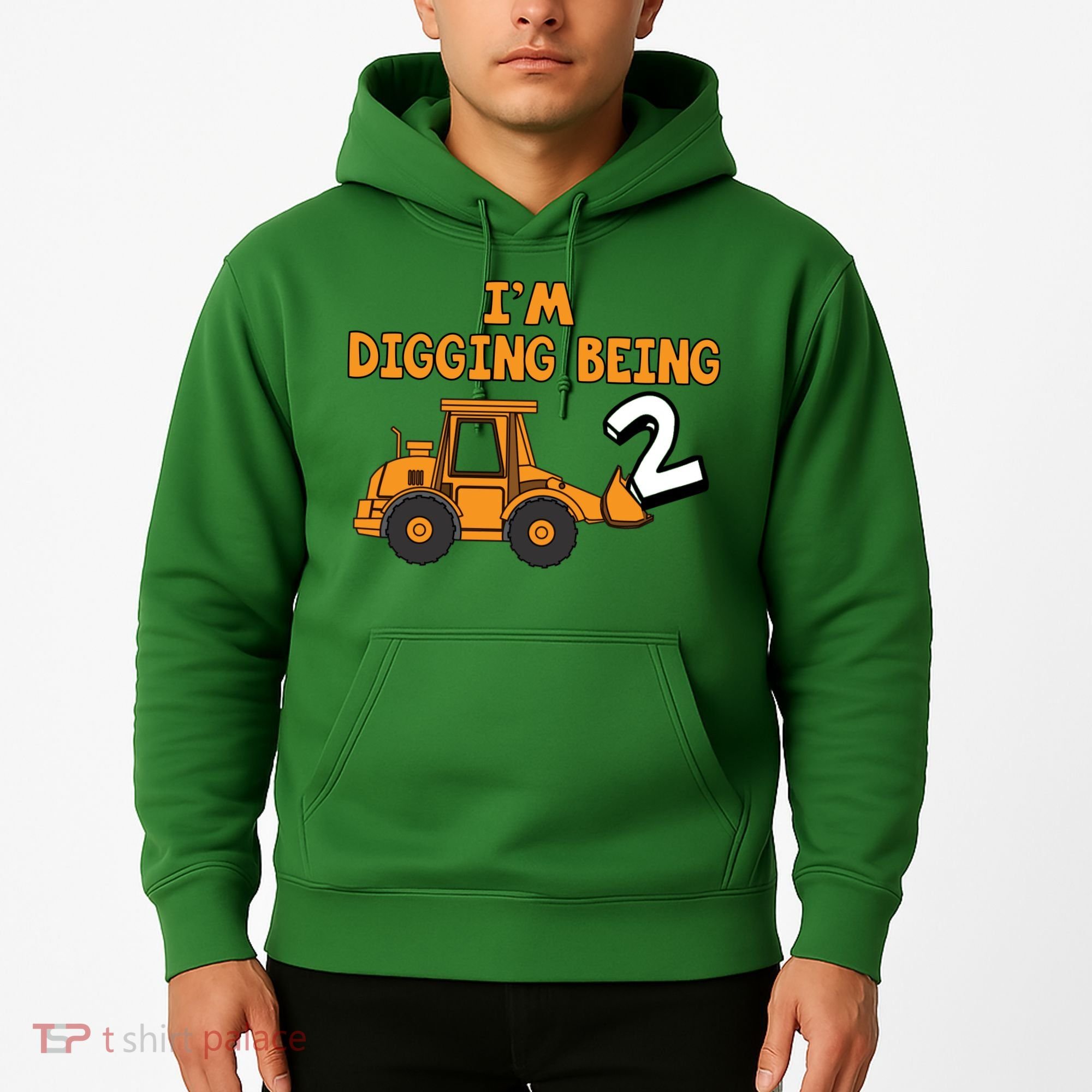 2nd Birthday I'm Digging Being Two Hoodie