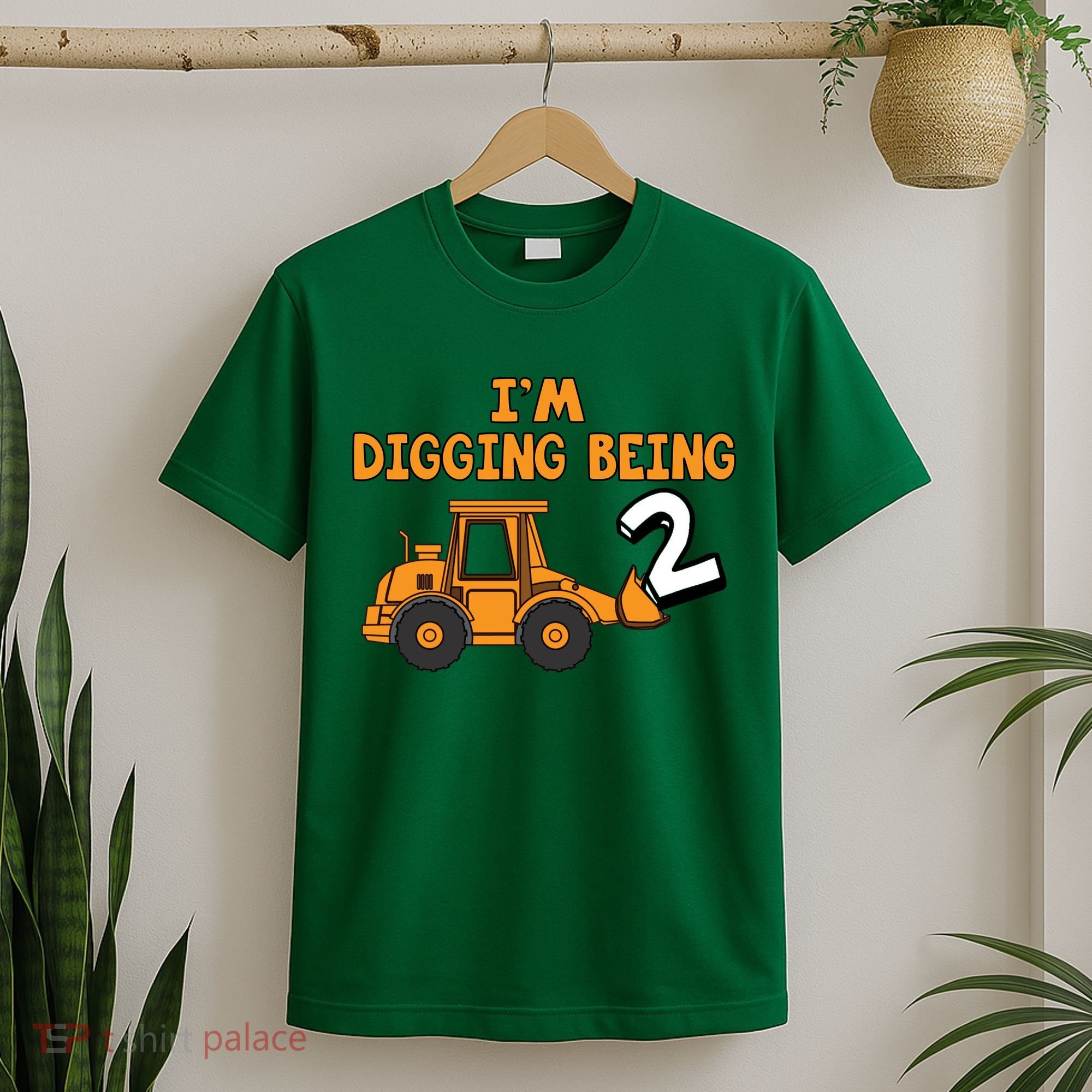 2nd Birthday I'm Digging Being Two T-Shirt