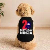 2nd Birthday Ninja  Doggie Tank thumb 2