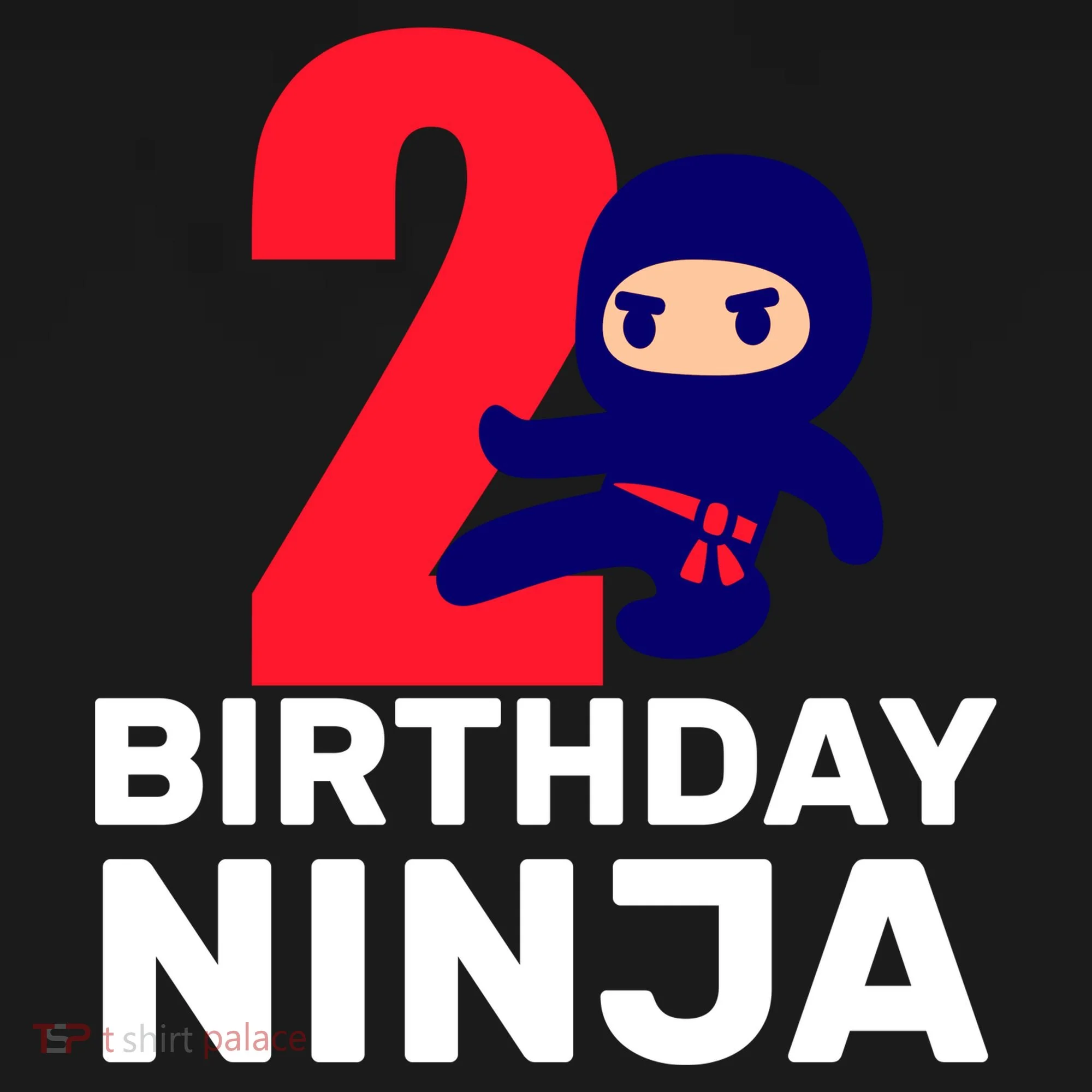 2nd Birthday Ninja  Doggie Tank
