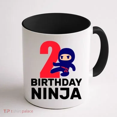 2nd Birthday Ninja  Coffee Mug back
