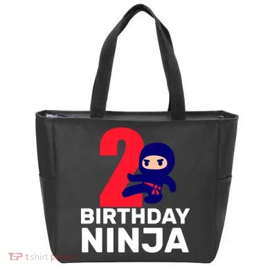 2nd Birthday Ninja Tote Bag