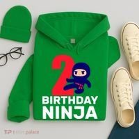2nd Birthday Ninja  Hoodie thumb 4