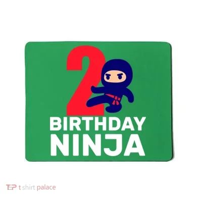 2nd Birthday Ninja  Mousepad