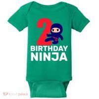 2nd Birthday Ninja  Baby Bodysuit thumb 0